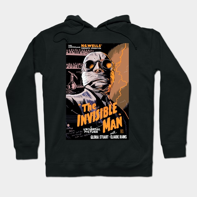 The Invisible Man Hoodie by RockettGraph1cs